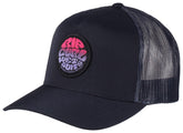 Rip Curl Icons Trucker Hat, Mesh Back Cap Snapback for Men, Adjustable, Washed Navy 243